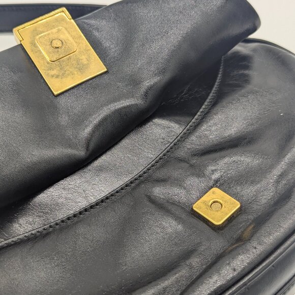 Balmain 1945 Crinkled leather Half Moon Hobo - Picture 7 of 13